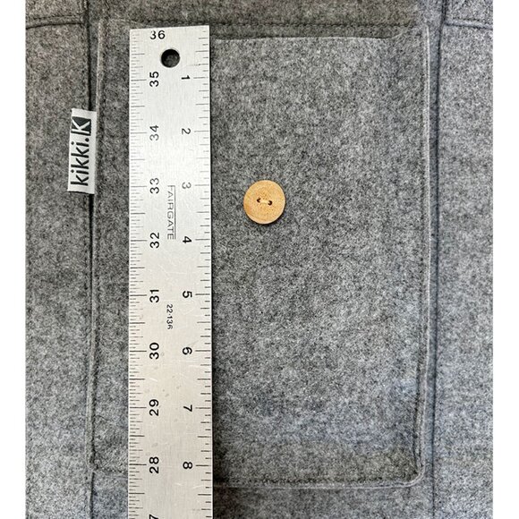 Grey Felt Tote Bag by Australian lifestyle brand kikki.K - Picture 14 of 16